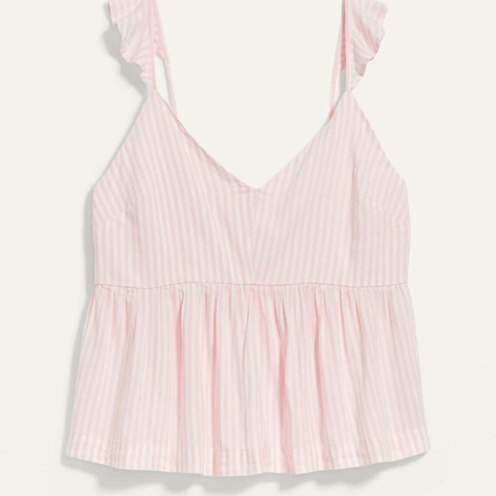 NWT Pink pinstripe pajama top